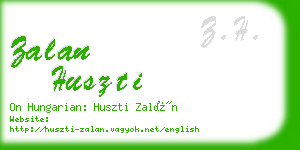 zalan huszti business card